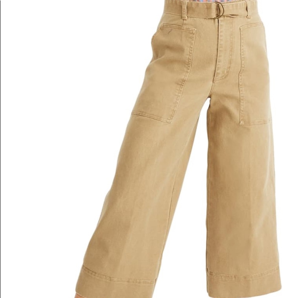 Madewell Tan Utility Wide Leg Pant